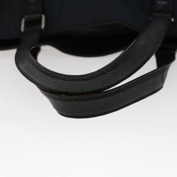 PRADA Tote Bag Canvas Leather Black Auth bs6724 - Picture 7 of 16
